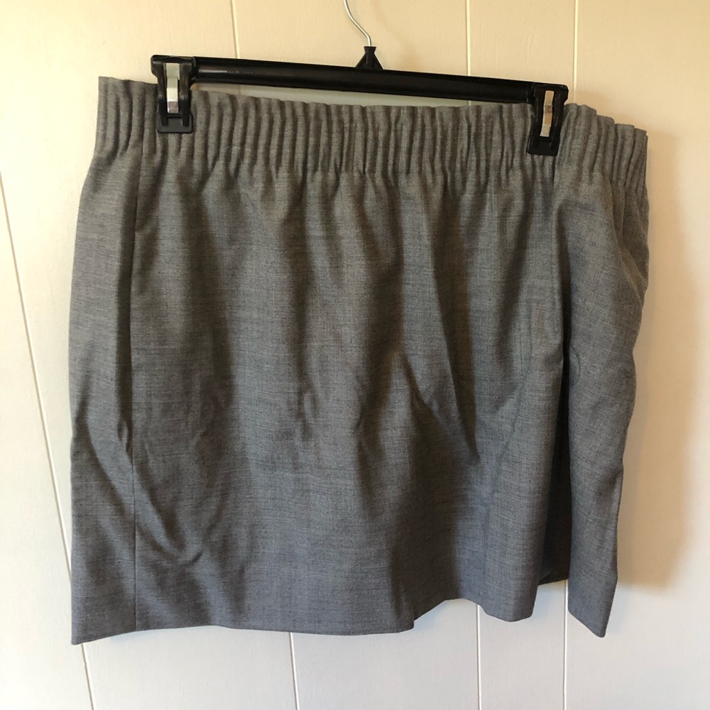 J. Crew grey wool sidewalk skirt